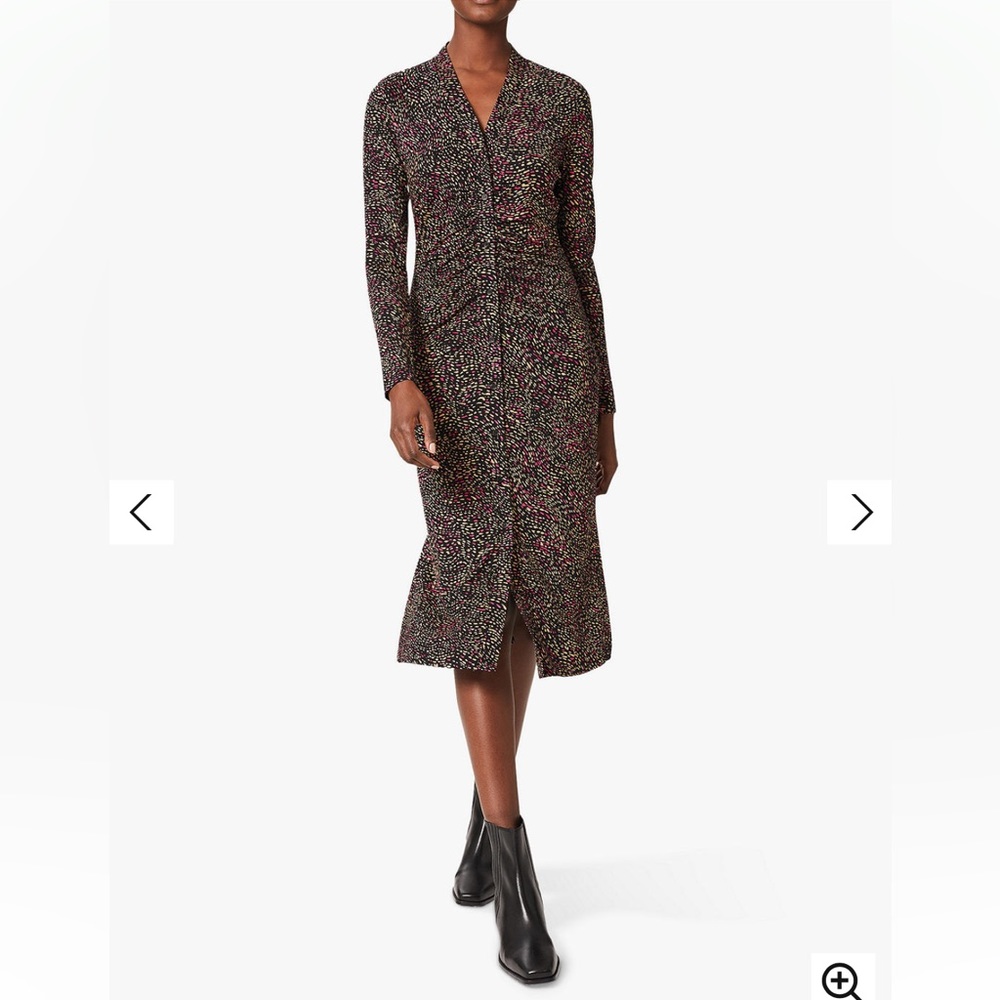 NWT Hobbs London Ruched Jersey Dress